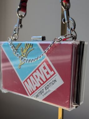 Upcycled Limited Edition Marvel X Christian Louboutin Novelty Clutch w/spikes